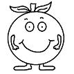 Apple Clipart  Black and White