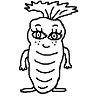  Carrot Clipart  Black and White
