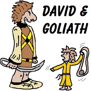 David and Goliath Clipart