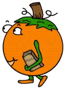 Pumpkin Carrying Bible Clipart