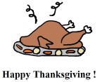 Thanksgiving Turkey Clipart- Thanksgiving Dinner Clipart- Happy Thanksgiving Clipart
